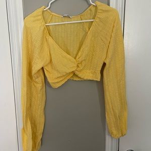 Yellow Crop Top
